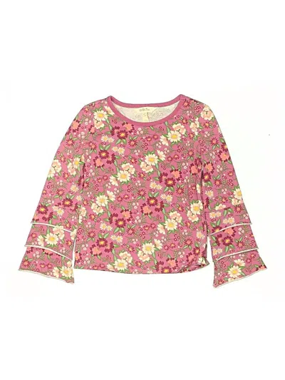 Pre-owned Matilda Jane Kids' Long Sleeve Top Pink Boatneck Tops