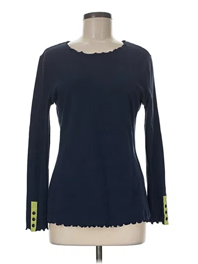 Pre-owned Matilda Jane Long Sleeve T-shirt In Blue