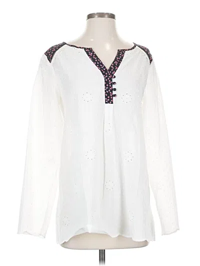Pre-owned Matilda Jane Long Sleeve T-shirt In White