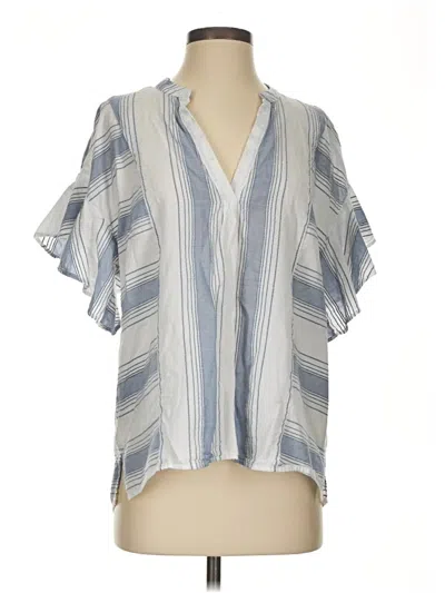 Pre-owned Matilda Jane Short Sleeve Blouse In Blue