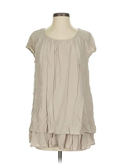 Pre-owned Matilda Jane Short Sleeve Blouse In Brown