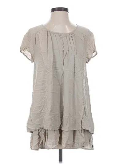 Pre-owned Matilda Jane Short Sleeve Blouse In Gray