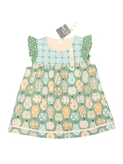 Pre-owned Matilda Jane Short Sleeve Blouse In Green