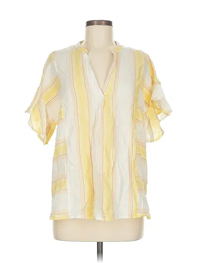 Pre-owned Matilda Jane Short Sleeve Blouse In Yellow