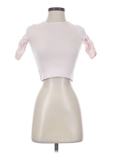 Pre-owned Matilda Jane Short Sleeve Top Pink Sweetheart Neckline Tops