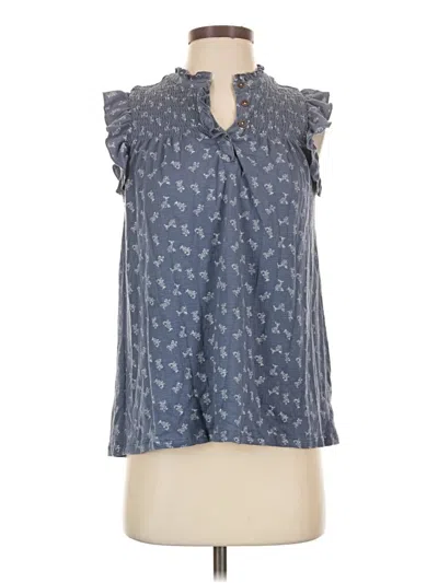 Pre-owned Matilda Jane Sleeveless Blouse In Blue