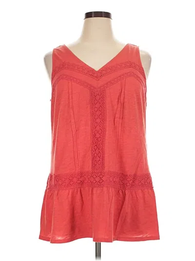 Pre-owned Matilda Jane Sleeveless Blouse In Red