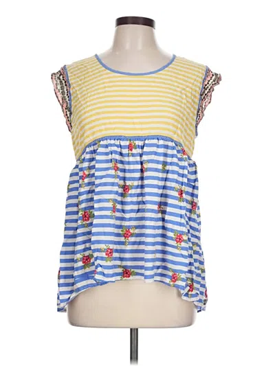 Pre-owned Matilda Jane Sleeveless Blouse In Yellow