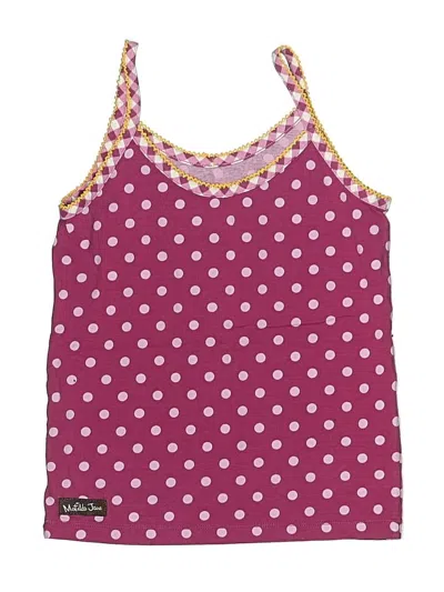 Pre-owned Matilda Jane Kids' Tank Top Purple Halter Neckline Tops
