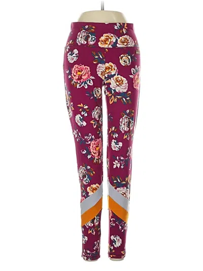 Pre-owned Matilda Jane Yoga Pants In Burgundy