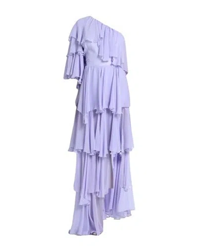 Matilde Couture Woman Maxi Dress Lilac Size 10 Polyester In Purple