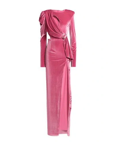 Matilde Couture Woman Maxi Dress Mauve Size 8 Polyester, Elastane In Pink