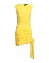 Matilde Couture Woman Short Dress Yellow Size 10 Polyester In Yellow