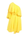 Matilde Couture Woman Mini Dress Yellow Size 6 Polyester