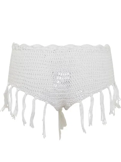 Matimì Matimi' Comfortable Mini Shorts For Every Occasion In Bianco