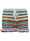 Matimì Crochet-knit Shorts In Blue