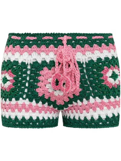 MATIMÌ CROCHET-KNIT SHORTS