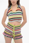 Matimì Cropped Crochet Halterneck Top