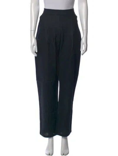 Pre-owned Matin Linen Straight Leg Pants W/ Tags In Blue