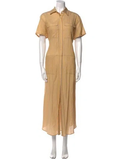 Pre-owned Matin Long Dress In Neutral