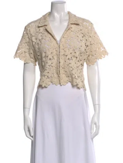 Pre-owned Matin V-neck Sweater In Neutral