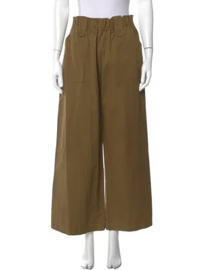 Pre-owned Matin Wide Leg Pants In Green