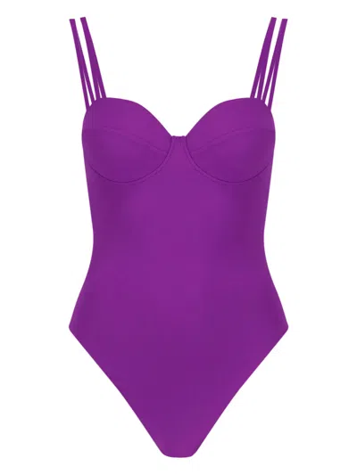 Matinee 'brigitte' One-piece Swimsuit Sugar Capsule In Purple