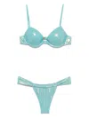 Matinee Donna Iridescent-effect Bikini Set
