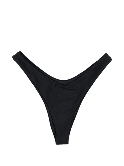 Matinee Dora High-cut Bikini Bottoms In Black