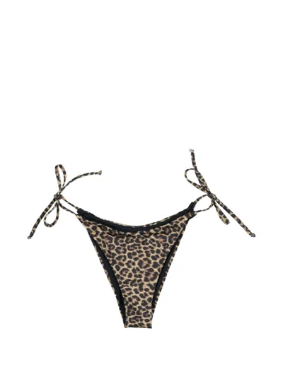 Matinee Kate Leopard-pattern Bikini Bottoms In Multi