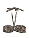 Matinee Lady Leopard-print Bikini Top In Multi
