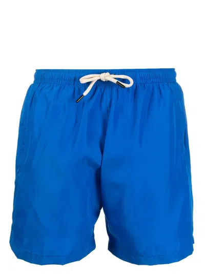 Matinee Logo-patch Swim Shorts In Blue