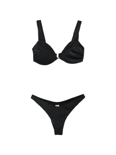 Matinee Logo-patch Bikini In Black