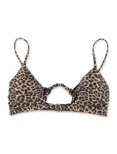 Matinee Matinée Matinée Taylor Leopard Print Bikini Top In Multi