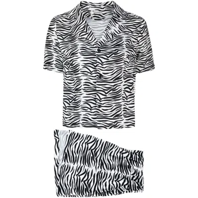Matinee Tiger-print Short Shorts In Black