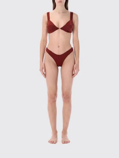 Matinee Swimsuit Woman Color Wine In Burgundy