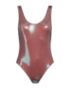 Matinee Matineé Woman One-piece Swimsuit Cocoa Size L Polyamide, Elastane In Brown