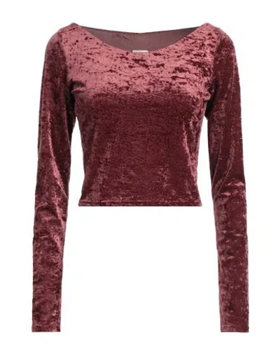 Matinee Matinée Woman Top Burgundy Size L Polyamide, Elastane In Red