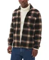 Matinique Men's Maglibbon Heritage Check Shirt Jacket In Bitter Chocolate