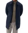 Matinique Philman Coat In Dark Navy In Blue