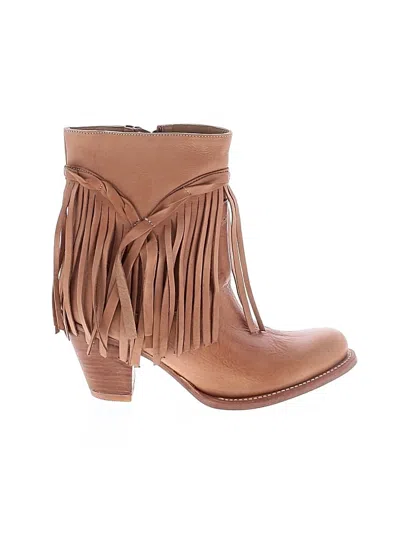 Pre-owned Matisse Ankle Boots In Tan