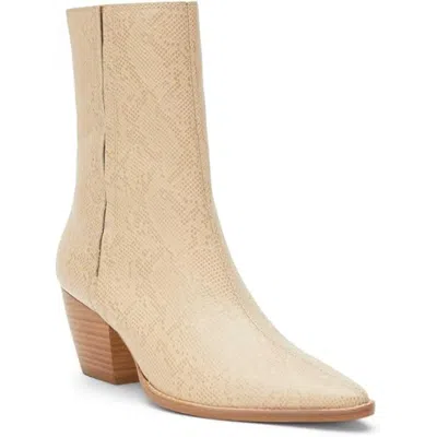 Matisse Annabelle Womensnatural Snake Leather Mid-calf Western Boot Zogg2782 In Neutral