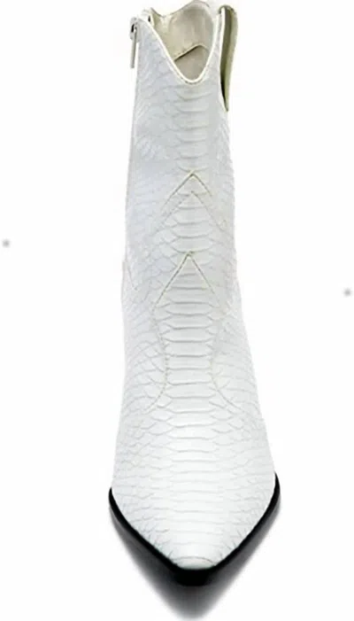 Matisse Bambi Boots In White Snake Skin