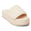 Matisse Beach By  Cairo Sandals Women's Beige Raffia Slip On Platform Gal213 In Neutral