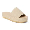 Matisse Beach By  Del Mar Slide Womens Beige Espadrille Platform Sandal Gal1933 In Neutral