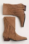 Matisse Buck Fringe Suede Boots In Brown
