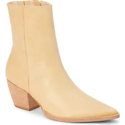 Matisse Caty Western Pointed Toe Bootie In Yellow