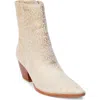 Matisse Caty Western Pointed Toe Bootie In Gold Splatter