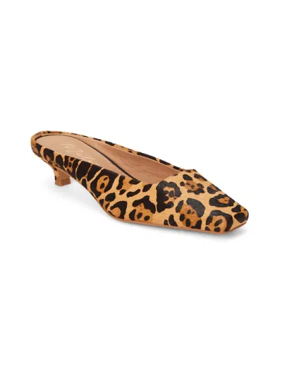 MATISSE CLASSY HEELED MULE IN LEOPARD