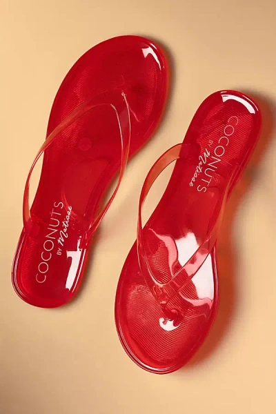 Matisse Coconuts By  Jelly Thong Sandals In Red